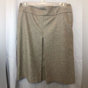 Banana Republic Classic Tan A-line Skirt wool blend Sz 6 lined VTG
